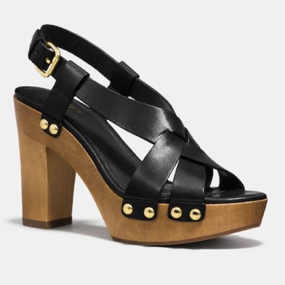 Coach NWOB Adessa Platform Heeled Sandals